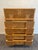 1930s Vintage Burled Wood Art Deco High Boy Cabinet For Sale In Chicago - Image 6 of 9