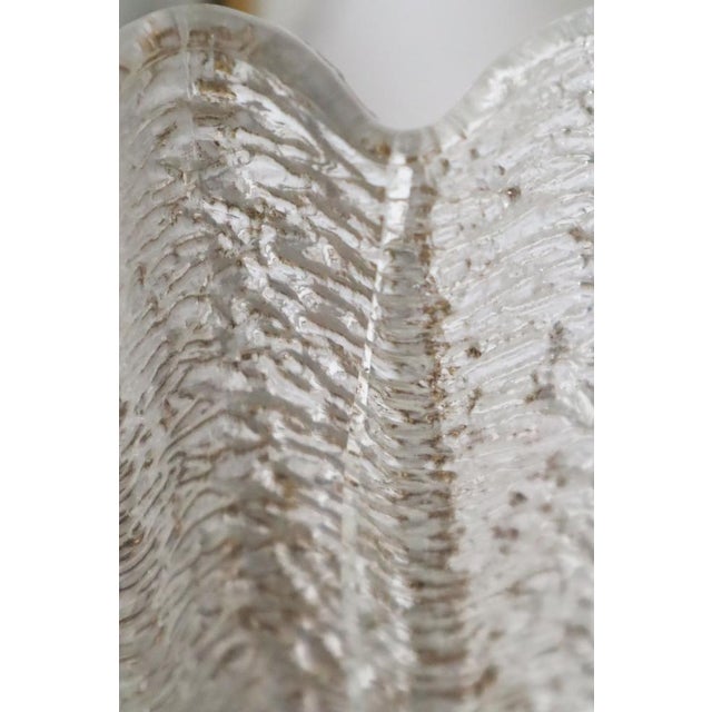 Large Gold-Plated Chandelier with Ice Crystal Glass Flowers from Kaiser, 1960s For Sale - Image 12 of 18