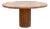60" Dm Round Burma Teak Carved Pedestal Table For Sale