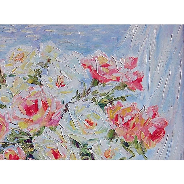 Impressionist Oil Painting Roses by the Sea Kotmin Olga For Sale - Image 3 of 6