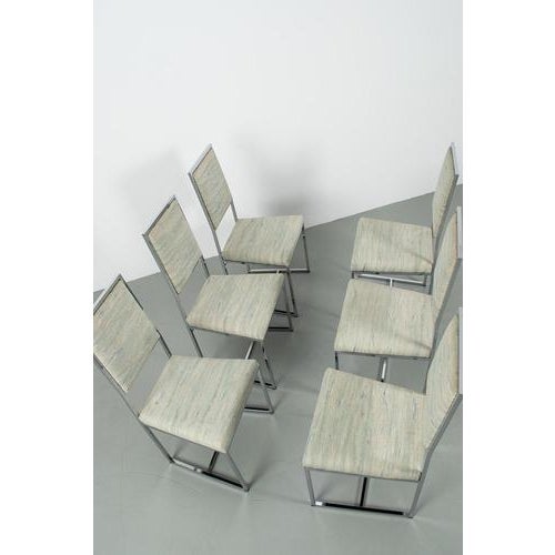 Chrome Chairs, Set of 6 For Sale - Image 10 of 11