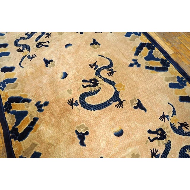 Chinese Vintage 1980s Chinese Peking Dragon Carpet For Sale - Image 3 of 5