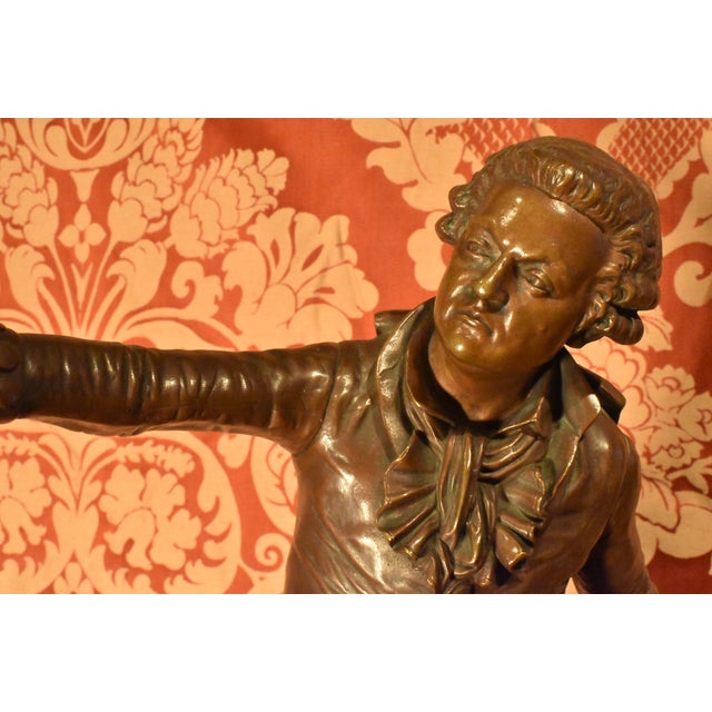 19th Century 19th Century Le Marquis De Mirabeau Bronze For Sale - Image 5 of 5