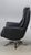 Animal Skin Vintage Black Leather Chair with Chrome X-Frame Base, 1980s For Sale - Image 7 of 8