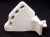 Traditional Mid 20th Century Reclaimed White Ceramic Corner Wall Cup & Toothbrush Holder For Sale - Image 3 of 5