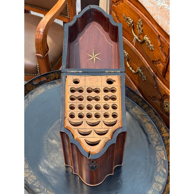 Wood Late 18th Century George III Knife Box For Sale - Image 7 of 10
