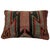 Pillow made from a vintage Turkish Kars rug. 15'' x 23''
