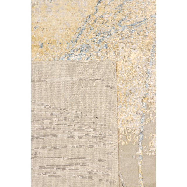 2020s Pasargad Home Modern Beige Vsilk & Wool Area Rug-10' 0'' X 14' 1'' For Sale - Image 5 of 7