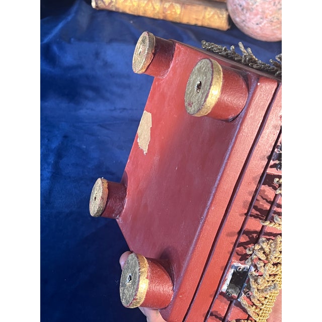 Victorian Vintage Alchemical Hermetic Secret Geometry Seal Box With Hand Handle For Sale - Image 3 of 11