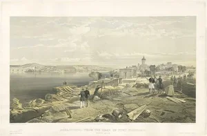 W. Simpson, View of Sebastopol II, Crimean War, 1855, Print