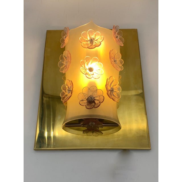 Panel Sconce from Seguso, 1960s For Sale - Image 3 of 7