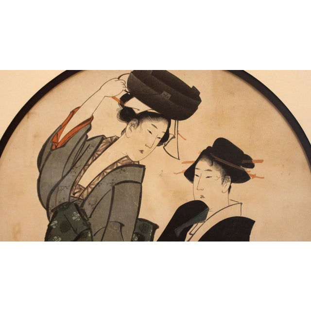 Late 19th Century Late 19th Century Meiji Period Japanese Woodblock Print For Sale - Image 5 of 5