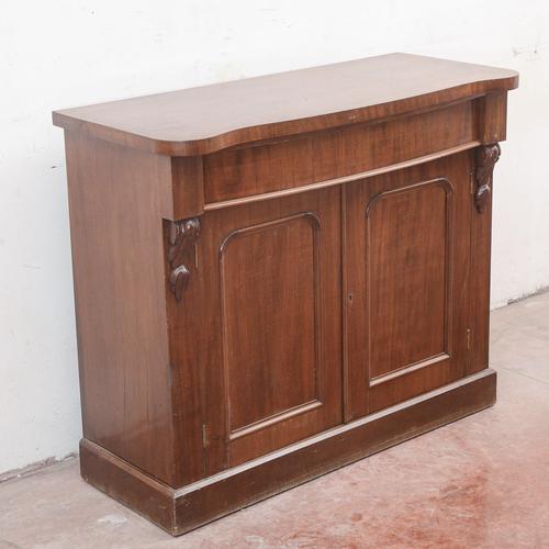 Sideboard with Doors, Drawer and Curved Top For Sale - Image 3 of 9