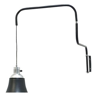 Model N°830 Wall Lamp in Aluminum and Chromed Metal by Heinrich Siegfried Bohrmann for Kandem, 1960s For Sale