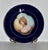 Antique Vienna Style Cobalt Blue Porcelain Cabinet Portrait Plate Hand Painted For Sale In Philadelphia - Image 6 of 13
