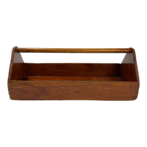 Vintage Handmade Wood Tool Caddy
