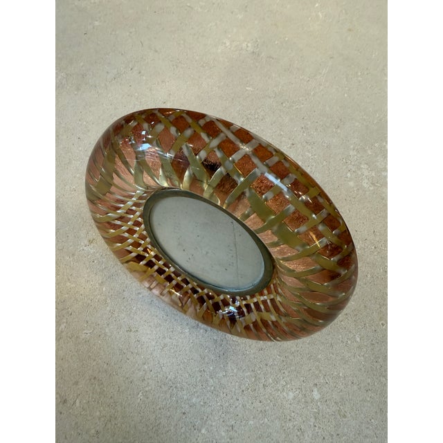 Italian Italian Mid-Century Round Picture Frame , 1970s For Sale - Image 3 of 9