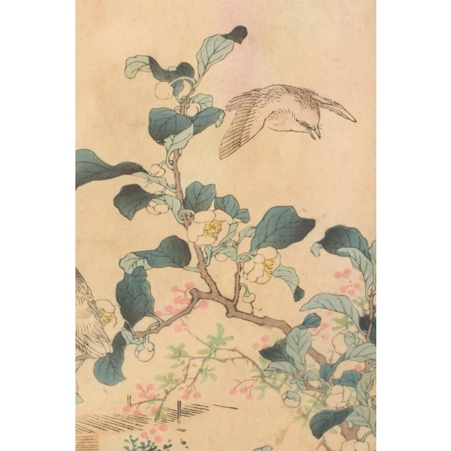 Paper Woodblock with Birds For Sale - Image 7 of 10