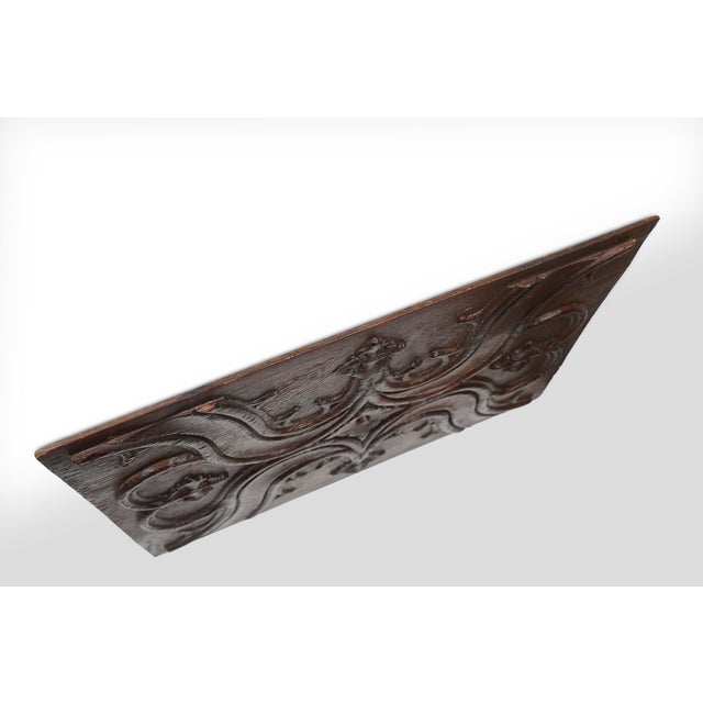 16th Century Gothic Hand-Crafted Panel in Oak, Belgium For Sale - Image 3 of 12