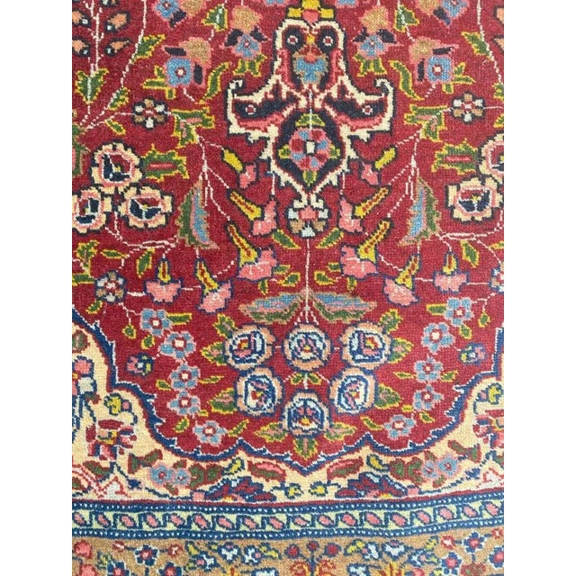 Antique Fine Tabriz Rug For Sale - Image 5 of 18