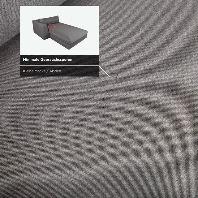 Textile Exclusif Fabric Daybed in Grey Anthracite by Ligne Roset For Sale - Image 7 of 14