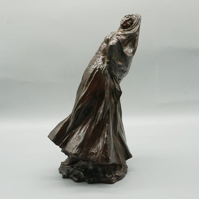 Belgian Bronze Dancer Figurine, Early 20th Century For Sale - Image 4 of 15