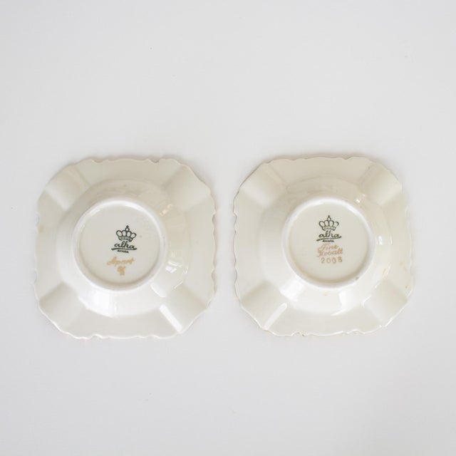 Pair of 20th Century Bavarian Porcelain Ashtrays For Sale - Image 9 of 11