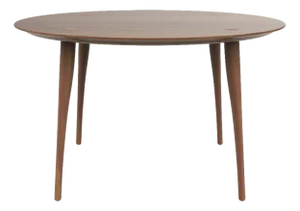 Lewes Round 130 Walnut Dining Table by Sjoerd Vroonland for Revised