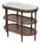 Antique French Louis XVI Style Marble & Caned Carved Fruitwood Drinks Side Table For Sale