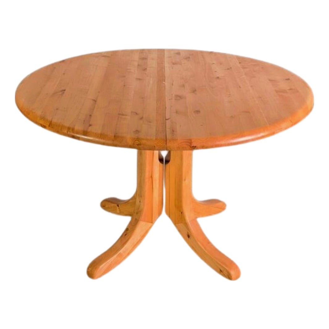 Mid-Century Extendable Dining Table in Pine by Rainer Daumiller | Chairish