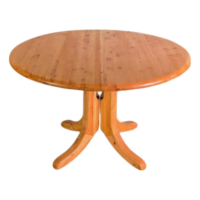 Mid-Century Extendable Dining Table in Pine by Rainer Daumiller For Sale