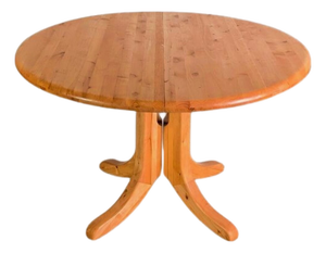 Mid-Century Extendable Dining Table in Pine by Rainer Daumiller