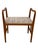 Bauhaus Vienna Secession Ottoman in Ashwood and Backhausen Fabric, Vienna, 1900s For Sale - Image 3 of 11
