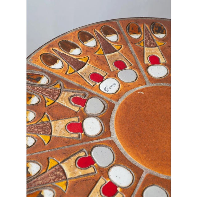 1960s Ceramic Coffee Table by Raymond Corroyez, 1960s For Sale - Image 5 of 8