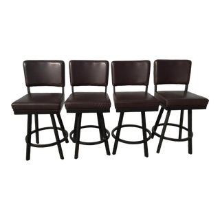 Commercial Grade Trendler Swivel Barstools - Set of 4 For Sale