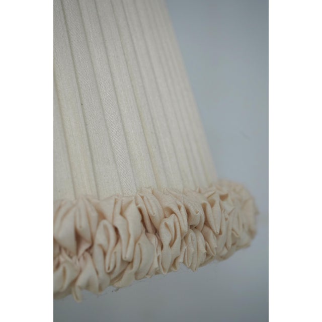 Warren Kessler Crystal & Brass Column Lamp W. Shade For Sale - Image 9 of 10