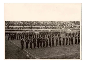 Unknown, Military Show in the Stadium, Vintage B/W Photo, 1930