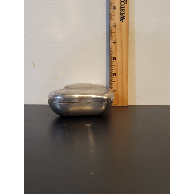 Silver 1980s Godinger Heart Shaped Vintage Silver Ring Box For Sale - Image 8 of 12