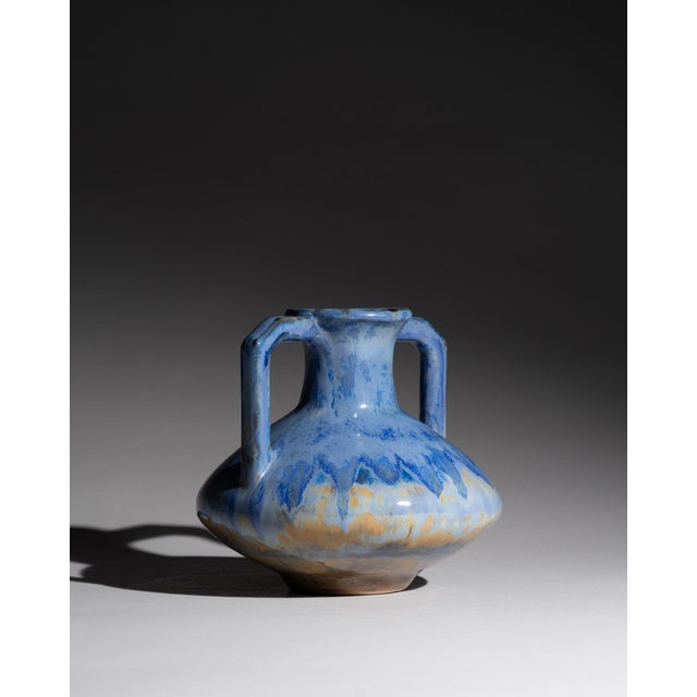 1920s Vintage Art Deco Vase in Stoneware from Pierrefonds, France, 1910s For Sale - Image 5 of 11