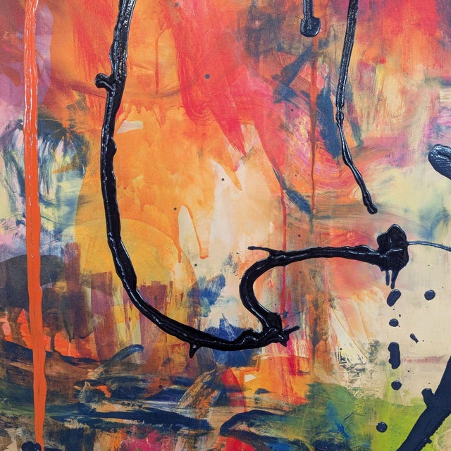 Fern Cassidy “Glory” Contemporary Textured Abstract Canvas For Sale - Image 9 of 9