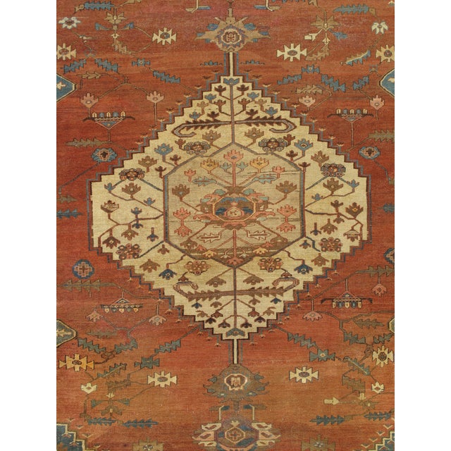 Textile C. 1875 Persian Bakshaish Carpet 9'6" x 14'8" Antique Northwest Iran Tribal Rug For Sale - Image 7 of 18