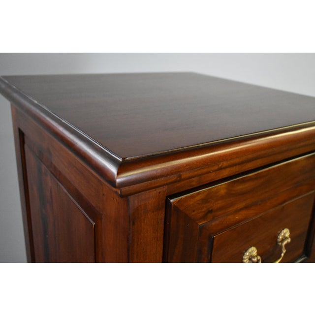 Legacy 4 Drawer File Cabinet - Brown Walnut For Sale - Image 4 of 12