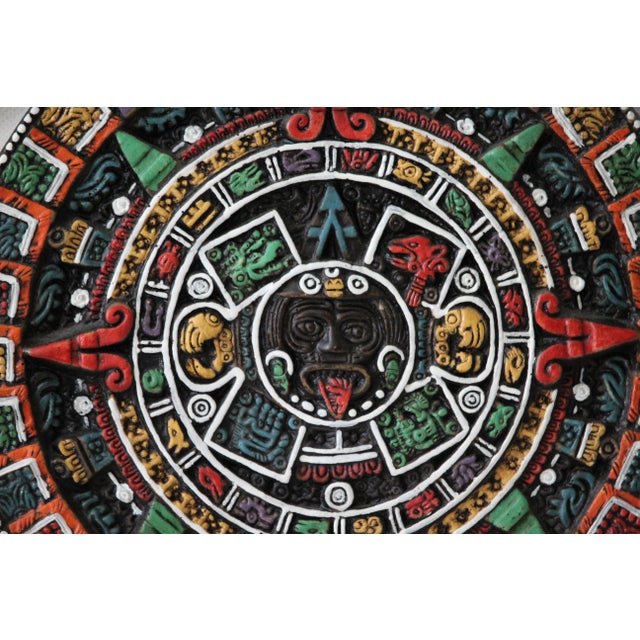 Vintage Aztec Wall Calendar, 1950s For Sale - Image 4 of 17