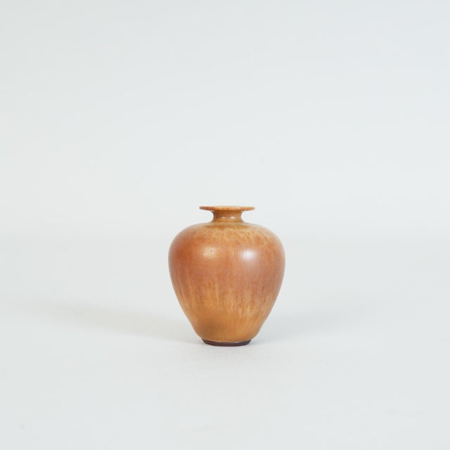1960s Vintage Orange Vase by Berndt Friberg, 1960s For Sale - Image 5 of 8