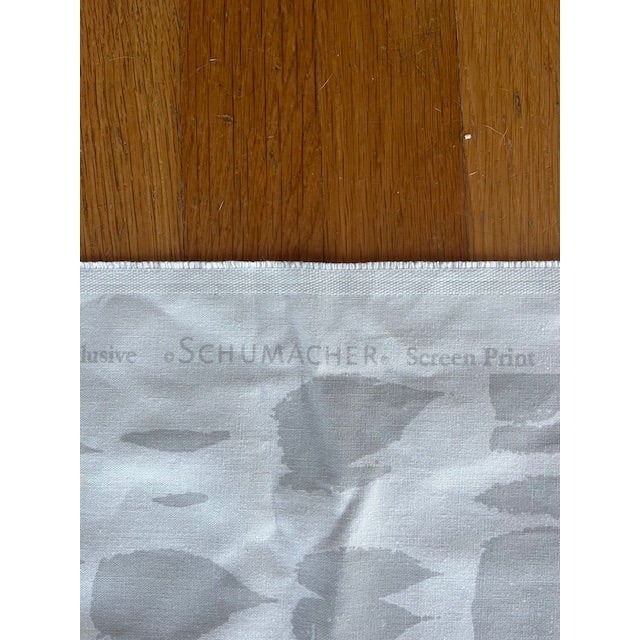 Schumacher Queen of Spain in Dove Fabric Remnant 54" W X 116" L For Sale - Image 10 of 10