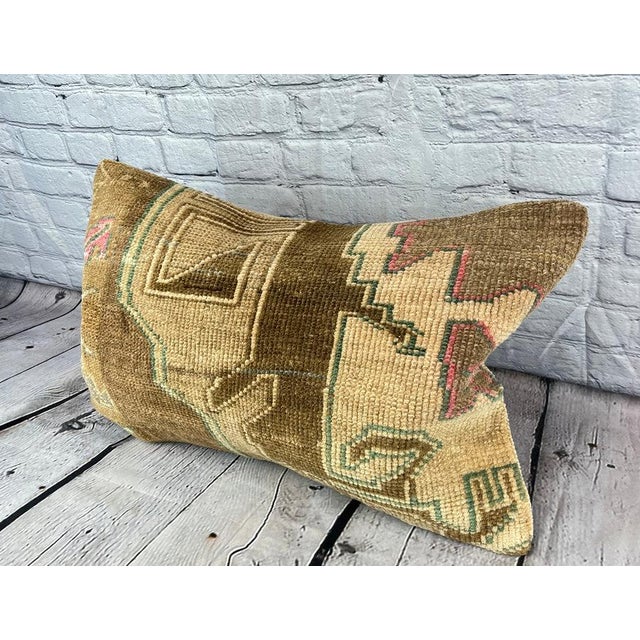 Vintage Pillow Case Turkish Rug Pillow Decorative Rug Pillow Dry cleaning only. PILLOW INSERT IS NOT INCLUDED