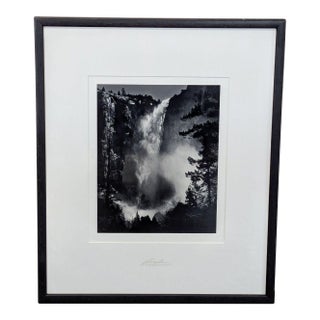 Ansel Adams “Bridalveil Fall, Yosemite” Yosemite Special Edition Silver Gelatin Photograph, Framed For Sale
