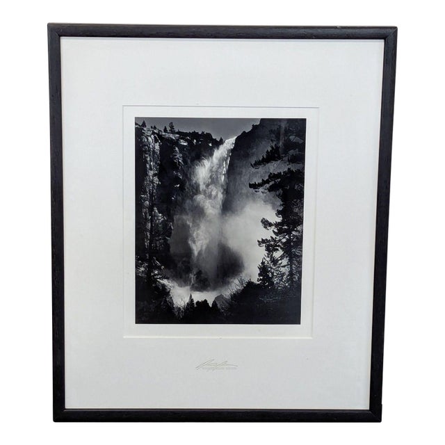 Ansel Adams “Bridalveil Fall, Yosemite” Yosemite Special Edition Silver Gelatin Photograph, Framed For Sale