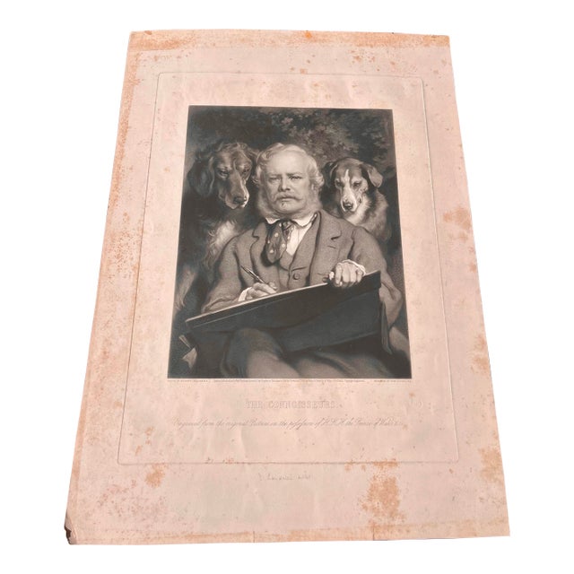 Engraving Sir Edwin Landseer “Landseer and His Connoisseur’s For Sale