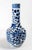 Blue 19th Century Chinese Blue and White Bottle Vase With Peony and Dragon, Repaired For Sale - Image 8 of 13
